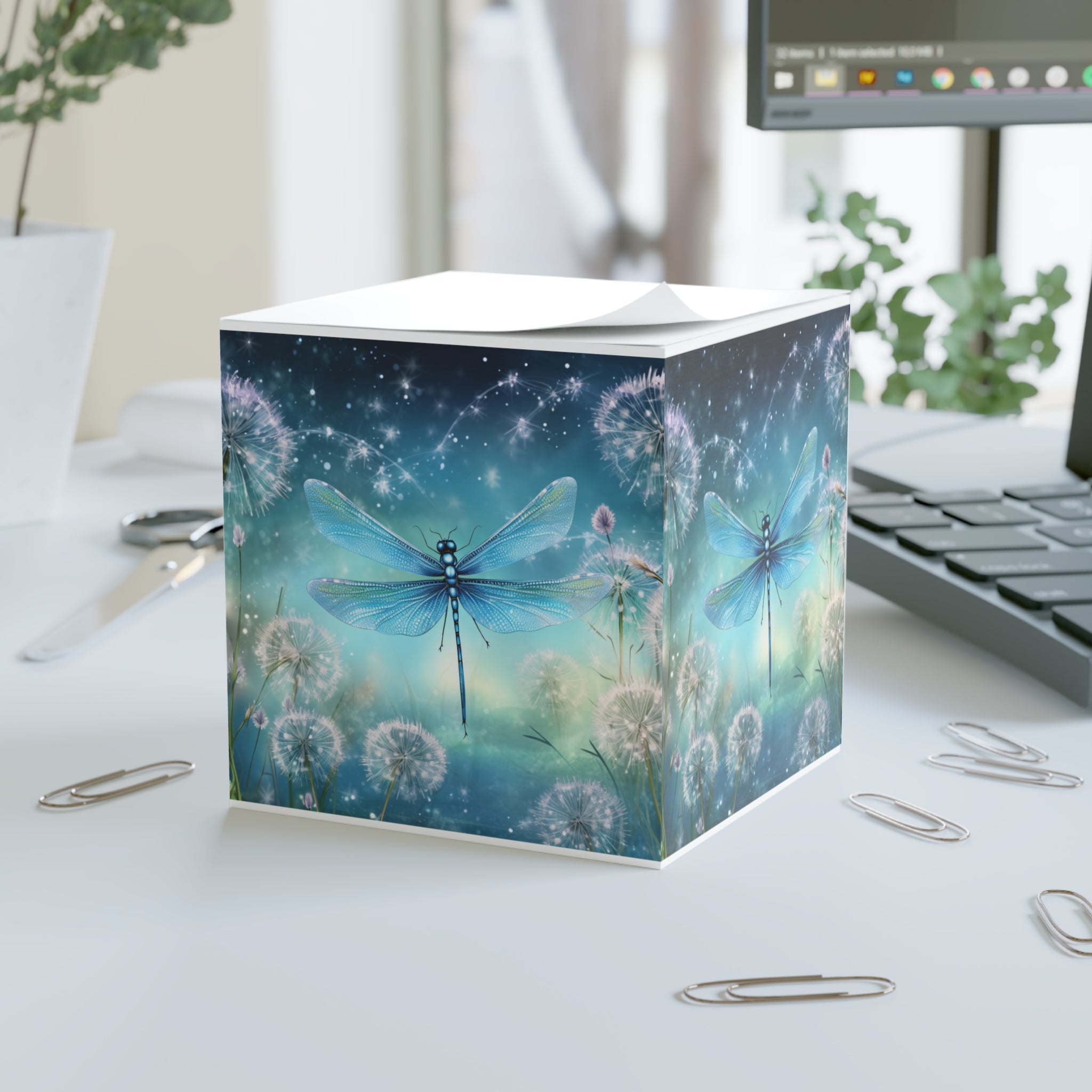 Enchanted Dragonfly Note Cube 🧚♀️✨