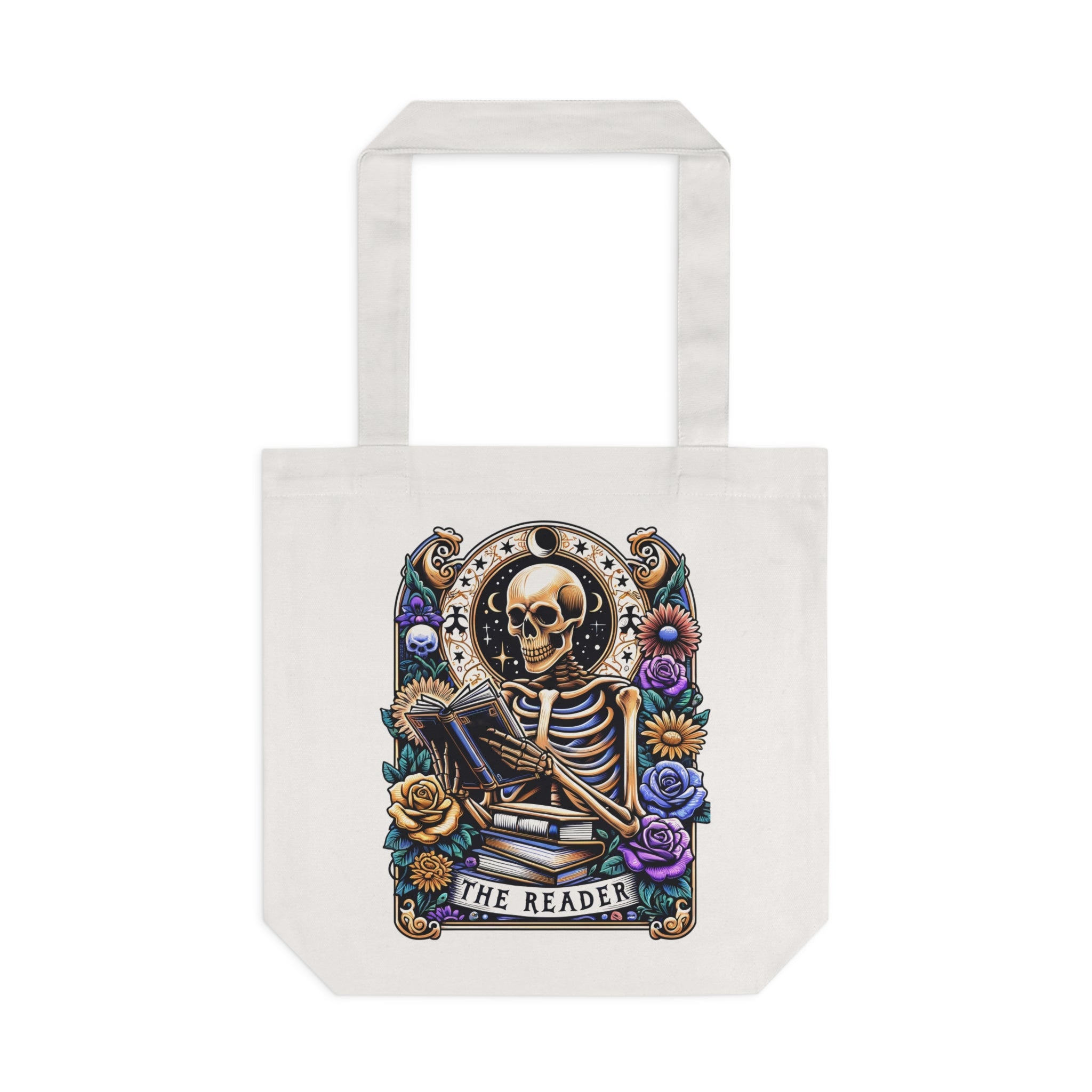 Skeleton Reader Tote Bag